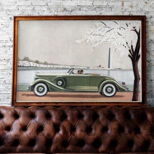 1935 Lincoln LeBaron Convertible Roadster - Car Poster instant download