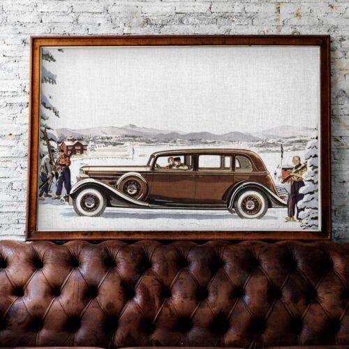 1935 Lincoln The Seven Passenger Sedan - Car Poster instant download
