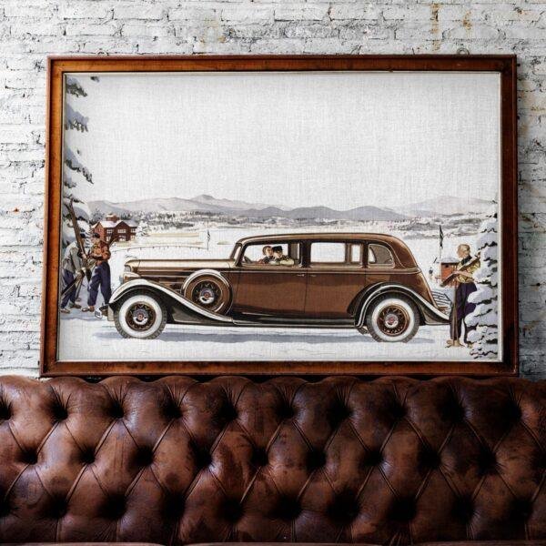 1935 Lincoln The Seven Passenger Sedan - Car Poster instant download