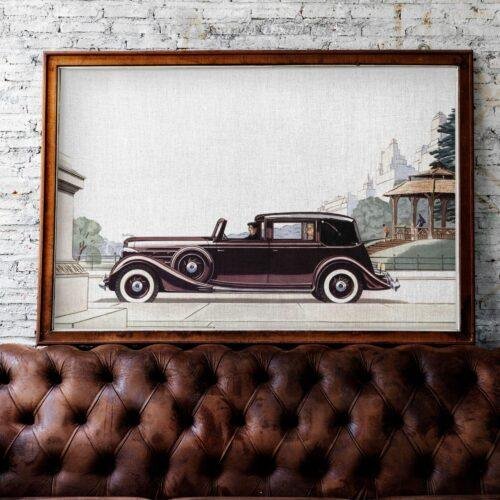 1935 Lincoln The Brunn Cabriolet - Car Poster instant download