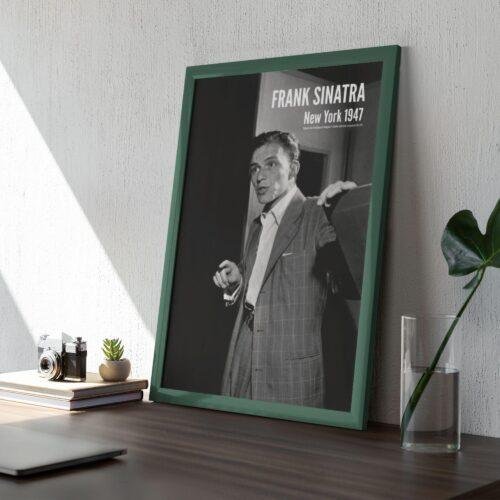 Frank Sinatra - New York 1947, American Singer, Concert Poster by William P. Gottlieb, Music Related Gifts