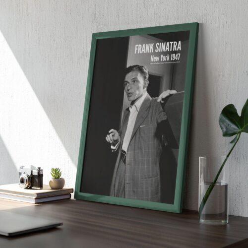 Frank Sinatra - New York 1947, American Singer, Concert Poster by William P. Gottlieb, Music Related Gifts