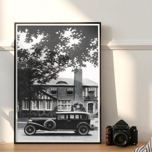 1929 Cord Sedan for five - Car Poster instant download
