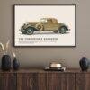 1933 Lincoln Convertible Roadster Poster - Classic American Car Decor