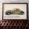 1933 Lincoln Convertible Roadster Poster - Classic American Car Decor
