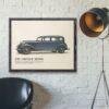 1933 Lincoln Sedan Poster - Classic American Car Decor