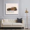 1933 Lincoln Town Sedan Poster - Classic American Car Decor