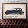 1933 Lincoln Town Sedan Poster - Classic American Car Decor