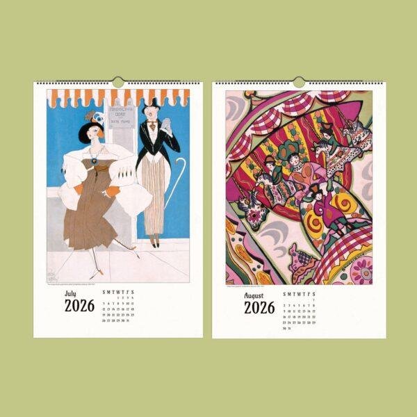 Ralph Barton Wall Calendar – American Cartoonist Art, Caricature Drawing, Cartoon Humor Illustration, Collectible Gift