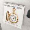 Pocket Watch Wall Calendar - Vintage Steampunk Horology Art