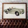 Triumph TR2 Poster – British Sports Car Art, Classic British Car Print, Vintage Automobile Wall Decor, Printable Art
