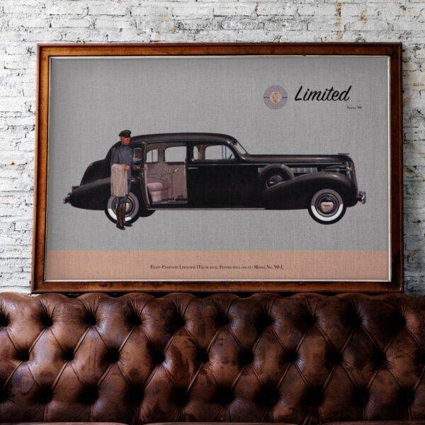 Buick Limited Classic Cars Poster – Vintage Wall Art, Buick Limited Print for Classic Cars Enthusiasts