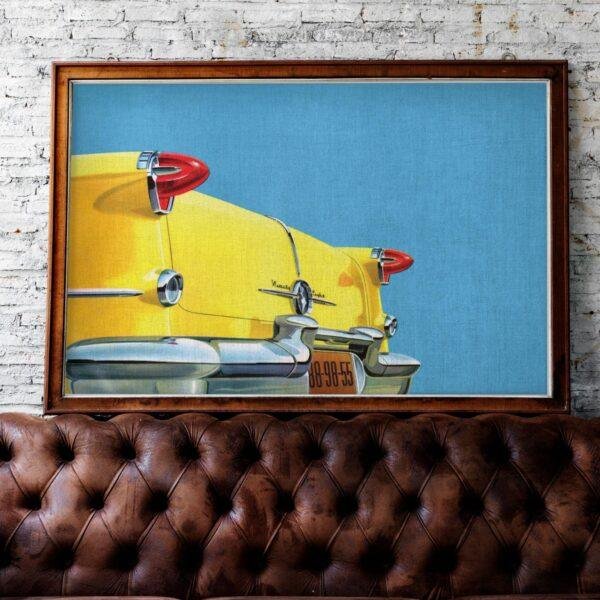 1955 Oldsmobile Art Print: Vintage American Muscle Car Poster