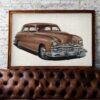 1949 Kaiser Special Sedan - Car Poster instant download