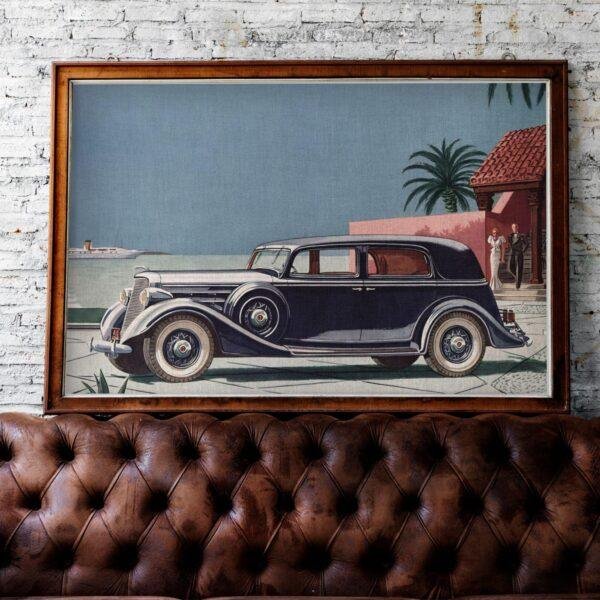 1935 Lincoln The Five Passenger Two Window Sedan - Car Poster instant download