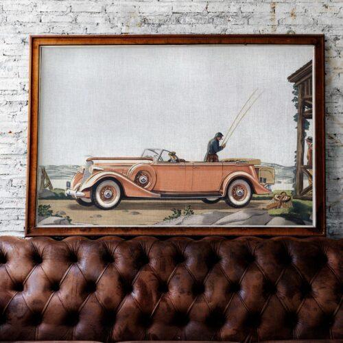 1935 Lincoln Seven Passenger Touring - Car Poster instant download