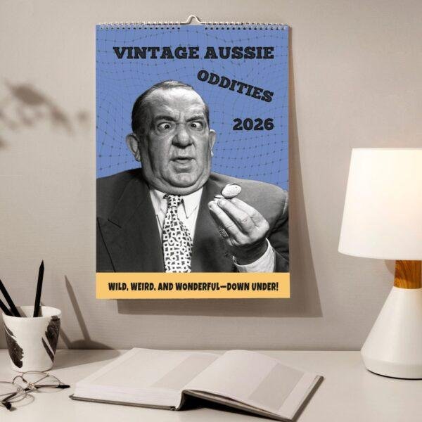 Vintage Aussie Oddities Wall Calendar – Sydney Australia, Melbourne, Brisbane, Retro Gift, Unique Decor