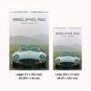 Jaguar Classic Sports Car Wall Calendar - Vintage Models, Semi-Glossy Paper