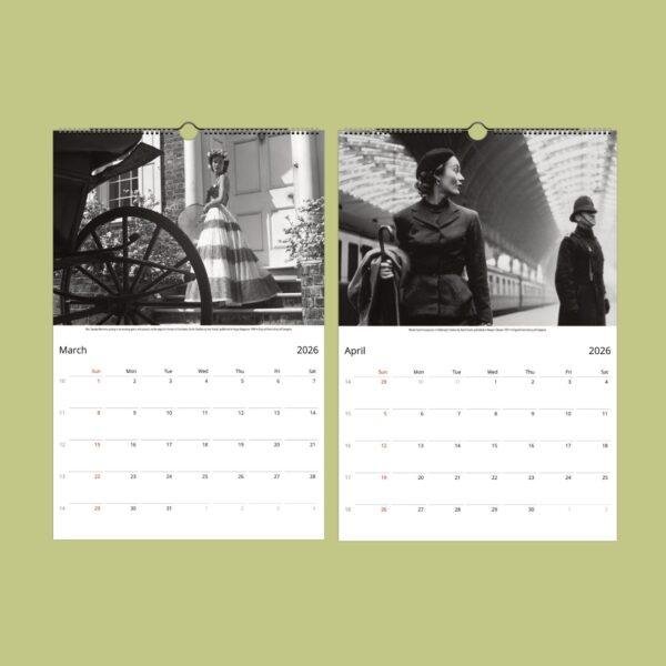 Toni Frissell Wall Calendar – Fashion Photography, Frida Kahlo photo, Vogue Fashion