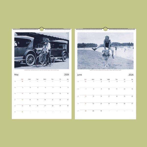 Timeless Laughter Wall Calendar – Roaring 20's, Great Gatsby, Funny Gift, Unique Teacher Gift