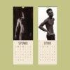 Gay Couple Gift – Wall Calendar, Same Sex Marriage Gift, Masculine Wall Art, Gay Wedding, First Anniversary