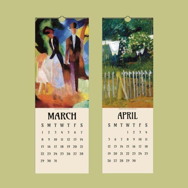 August Macke Wall Calendar – Fauvism Painting, Expressionist Art, 20th Century Art, Der Blaue Reiter, Vibrant Colors