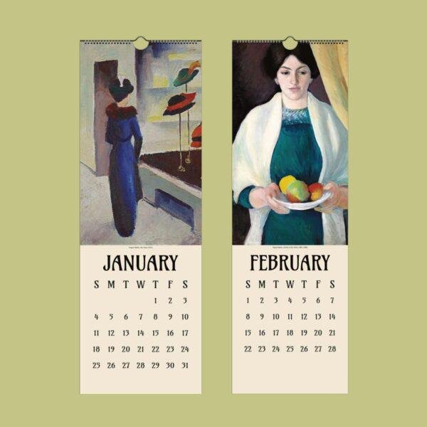August Macke Wall Calendar – Fauvism Painting, Expressionist Art, 20th Century Art, Der Blaue Reiter, Vibrant Colors