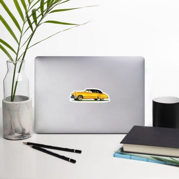 1948 Oldsmobile Sticker: Yellow Classic American Car Kiss-Cut Sticker