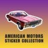 AMC Ambassador Sticker: Classic Car Kiss-Cut Sticker for Collectors