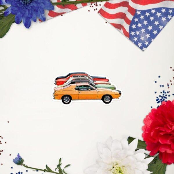 1971 AMC Car Lineup Sticker: Classic American Motors Kiss-Cut Sticker