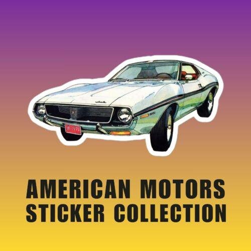 AMC Javelin Sticker: Classic American Muscle Car Kiss-Cut Sticker