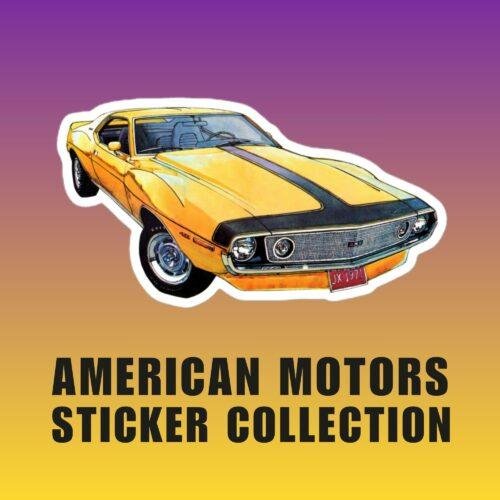 AMC Javelin SST Sticker: Classic American Muscle Car Kiss-Cut Sticker