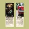 Classic Muscle Car Wall Calendar – Monthly Calendar for Car Enthusiasts, American Muscle, Classic Cars, GT, Collectors Gift