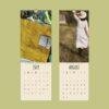 Amish Wall Calendar Slimline – Patchwork, Kantha, Mennonite, Textile Art Print