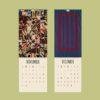 Amish Wall Calendar Slimline – Patchwork, Kantha, Mennonite, Textile Art Print