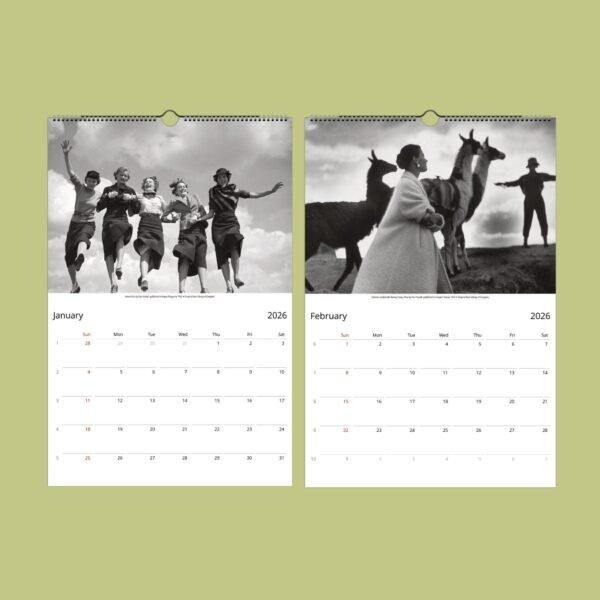 Toni Frissell Wall Calendar – Fashion Photography, Frida Kahlo photo, Vogue Fashion