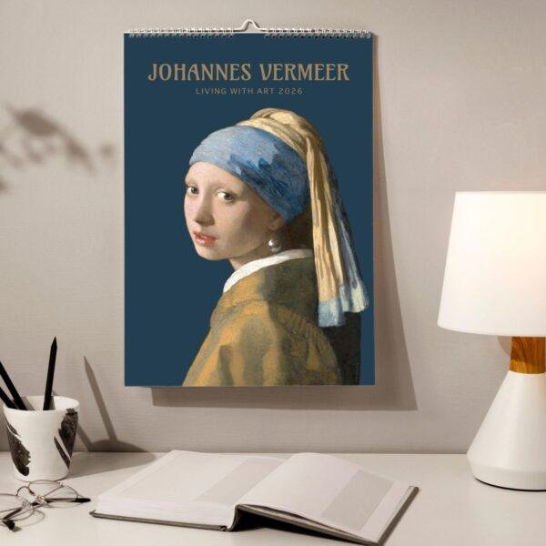 Johannes Vermeer Wall Calendar – Monthly Art Print, Dutch Golden Age, Genre Painting, Everyday Life