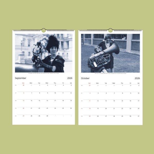 Timeless Laughter Wall Calendar – Roaring 20's, Great Gatsby, Funny Gift, Unique Teacher Gift