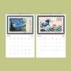 Vintage Postage Stamp Wall Calendar: Artistic Home Decor