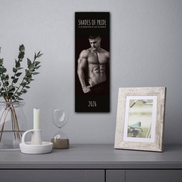 Gay Couple Gift – Wall Calendar, Same Sex Marriage Gift, Masculine Wall Art, Gay Wedding, First Anniversary