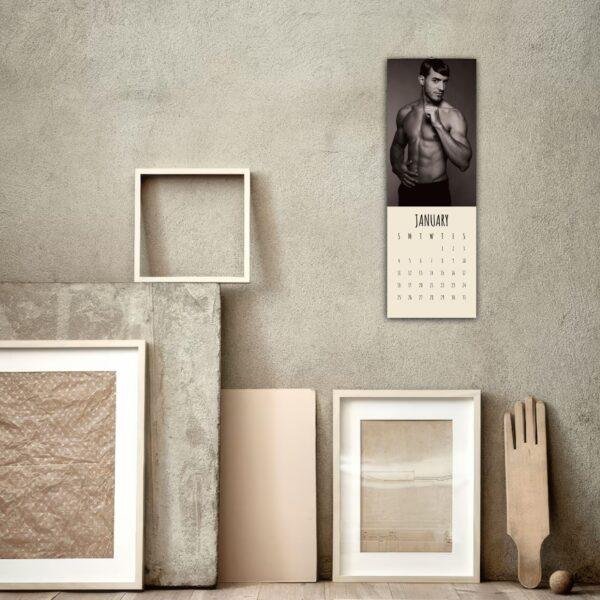 Gay Couple Gift – Wall Calendar, Same Sex Marriage Gift, Masculine Wall Art, Gay Wedding, First Anniversary