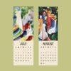 August Macke Wall Calendar – Fauvism Painting, Expressionist Art, 20th Century Art, Der Blaue Reiter, Vibrant Colors