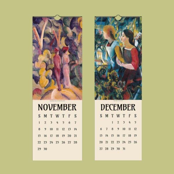 August Macke Wall Calendar – Fauvism Painting, Expressionist Art, 20th Century Art, Der Blaue Reiter, Vibrant Colors