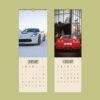Corvette Calendar Slimeline – Wall Art, Stingray, Classic Muscle Car, Collector Decor