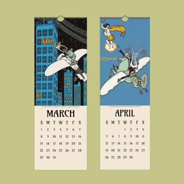 Moriz Jung Wall Calendar – Vintage Print, Woodblock Print, Vienna Secession, Art Nouveau Poster, Modernist Wall Art
