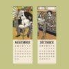 Moriz Jung Wall Calendar – Vintage Print, Woodblock Print, Vienna Secession, Art Nouveau Poster, Modernist Wall Art