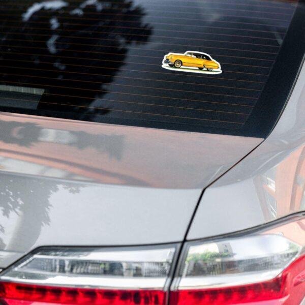 1948 Oldsmobile Sticker: Yellow Classic American Car Kiss-Cut Sticker