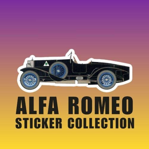 Alfa Romeo RL Super Sport Sticker: Classic Car Collector Kiss-Cut Sticker