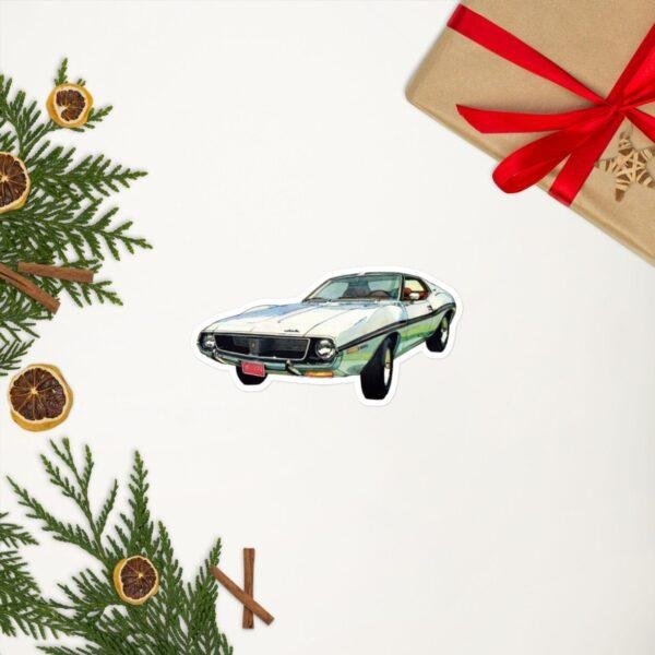 AMC Javelin Sticker: Classic American Muscle Car Kiss-Cut Sticker