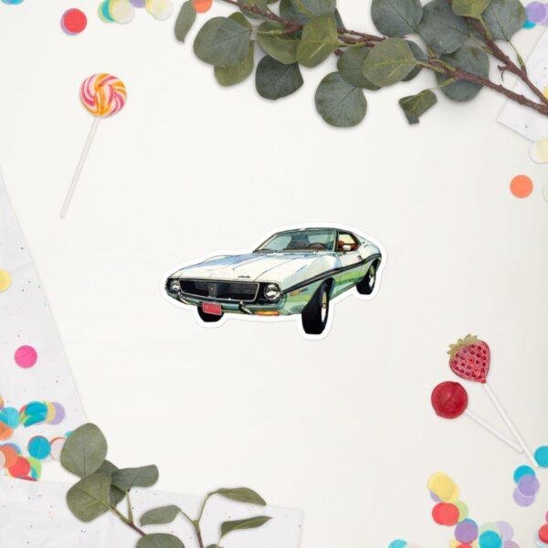 AMC Javelin Sticker: Classic American Muscle Car Kiss-Cut Sticker